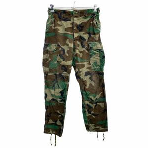  military cargo pants W31 button fly wood Land duck camouflage camouflage old clothes . America buying up 2405-496