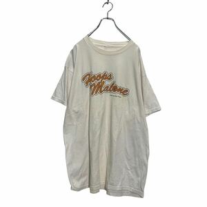 半袖 プリントTシャツ 3XL ホワイト クルーネック ビッグサイズ バスケットボール 古着卸 アメリカ仕入 a605-6410