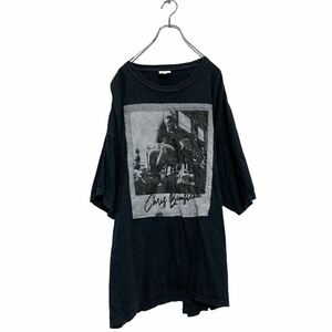 COMFORT COLORS 半袖 プリントTシャツ 3XL ブラック ビッグサイズ フォトプリント クルーネック 古着卸 アメリカ仕入 a605-6409