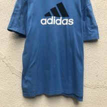 adidas 半袖 プリント Tシャツ アディダス L ライトブルー ロゴ クルーネック 古着卸 アメリカ仕入 a605-6395_画像3