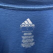 adidas 半袖 プリント Tシャツ アディダス L ライトブルー ロゴ クルーネック 古着卸 アメリカ仕入 a605-6395_画像7