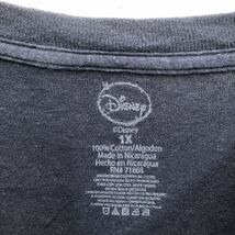 Disney 半袖 プリント Tシャツ ディズニー XL ネイビー ビッグサイズ クルーネック 古着卸 アメリカ仕入 a605-6464_画像7