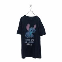 Disney 半袖 プリント Tシャツ ディズニー XL ネイビー ビッグサイズ クルーネック 古着卸 アメリカ仕入 a605-6464_画像1