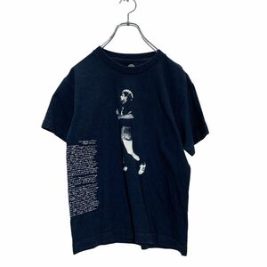 半袖 プリントTシャツ 150～ キッズ ネイビー クルーネック バックプリント 古着卸 アメリカ仕入 a605-6473