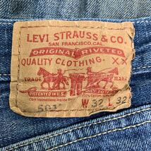 Levi's 501 デニムパンツ W32 リーバイス ボタンフライ ストレートフィット インディゴ コットン メキシコ製 古着卸 アメリカ仕入 2405-567_画像9