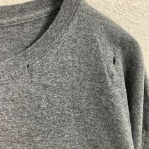 RUSSELL ATHLETIC 半袖 ロゴ Tシャツ XL～ ダークグレー ラッセルアスレチック シンプル 袖ロゴ 古着卸 アメリカ仕入 a605-6455_画像4