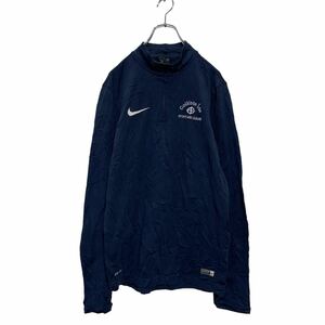 NIKE ハーフジップ トラックジャケット S ネイビー ナイキ ジャージ ドライフィット 古着卸 アメリカ仕入 a605-6437