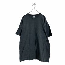 RUSSELL ATHLETIC 半袖 ロゴ Tシャツ XL～ ダークグレー ラッセルアスレチック シンプル 袖ロゴ 古着卸 アメリカ仕入 a605-6455_画像1