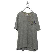 Hanes 半袖 プリント Tシャツ ヘインズ L ホワイト バックプリント シングルステッチ クルーネック 古着卸 アメリカ仕入 a605-6532_画像1