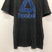 Reebok 半袖 プリント Tシャツ リーボック XL~ ダークグレー ロゴ クルーネック 古着卸 アメリカ仕入 a605-6521_画像3