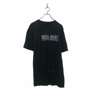 HELLBENT 半袖 プリント Tシャツ XL ブラック ビッグサイズ バックプリント クルーネック 古着卸 アメリカ仕入 a605-6538