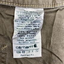 Carhartt ワークパンツ W38 カーハート ビッグサイズ ブラウン コットン リラックスフィット 古着卸 アメリカ仕入 2405-674_画像8