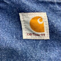 Carhartt デニム ワークパンツ W40 カーハート ビッグサイズ インディゴブルー コットン メキシコ製 古着卸 アメリカ仕入 2405-633_画像8