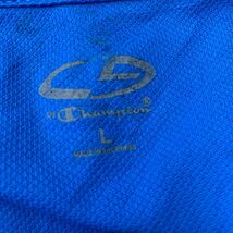 Champion 半袖 ロゴTシャツ L ブルー チャンピオン クルーネック スポーツウェア デュオドライ 古着卸 アメリカ仕入 a605-6621_画像7