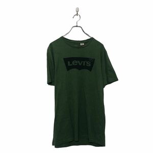 Levi's 半袖 プリント Tシャツ リーバイス M グリーン シングルステッチ クルーネック 古着卸 アメリカ仕入 a605-6584