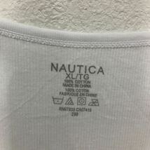NAUTICA 無地 タンクトップ ノーティカ XL ホワイト ビッグサイズ ノースリーブ シンプル 刺繍 古着卸 アメリカ仕入 a605-6636_画像7
