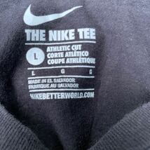 NIKE 半袖 ロゴTシャツ L ブラック ナイキ クルーネック ビッグロゴプリント 古着卸 アメリカ仕入 a605-6612_画像7