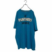 NIKE NFL 半袖 プリントTシャツ 3XL ブルー ナイキ エヌエフエル ビッグサイズ PANTHERS 古着卸 アメリカ仕入 a605-6564_画像1