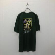 半袖 プリント Tシャツ XL グリーン ビッグサイズ バックプリント クルーネック 古着卸 アメリカ仕入 a605-6571_画像4