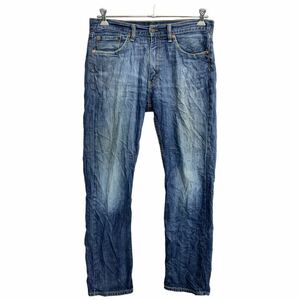 Levi's 505 デニムパンツ W33 リーバイス レギュラーフィット インディゴ コットン 古着卸 アメリカ仕入 2405-878