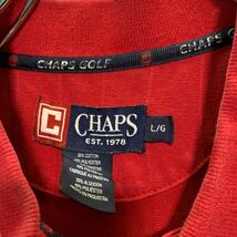CHAPS 半袖 ポロシャツ L レッド チャップス ワンポイントロゴ 古着卸 アメリカ仕入 a605-6728_画像7