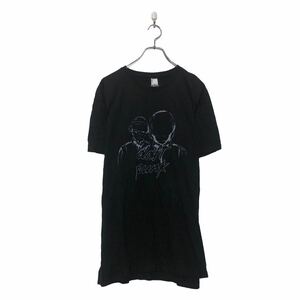 半袖 プリント Tシャツ XXL ブラック ビッグサイズ ダフトパンク daft punk クルーネック 古着卸 アメリカ仕入 a605-6771
