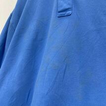 TOMMY HILFIGER 半袖 無地 ポロシャツ 2XL ライトブルー トミーヒルフィガー ビッグサイズ ロゴ 古着卸 アメリカ仕入 a605-6730_画像4