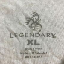 LEGENDARY 半袖 プリント Tシャツ XL ホワイト ビッグサイズ 星条旗 シカ 古着卸 アメリカ仕入 a605-6744_画像7