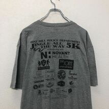 NEXTLEVEL 半袖 プリント Tシャツ ネクストレベル XL グレー バックプリント ビッグサイズ クルーネック 古着卸 アメリカ仕入 a605-6758_画像5