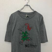 NEXTLEVEL 半袖 プリント Tシャツ ネクストレベル XL グレー バックプリント ビッグサイズ クルーネック 古着卸 アメリカ仕入 a605-6758_画像2