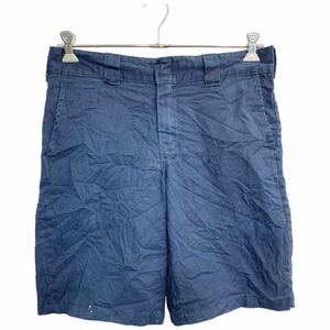 Dickies ワークショートパンツ W34 ディッキーズ リラックスフィット ネイビー 古着卸 アメリカ仕入 2405-924