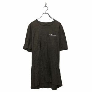FLOGROWN 半袖 プリント Tシャツ XL カーキ ビッグサイズ バックプリント クルーネック 古着卸 アメリカ仕入 a605-6881