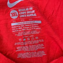 NIKE 半袖 プリントTシャツ 3XL レッド ナイキ ビッグサイズ クルーネック USA 古着卸 アメリカ仕入 a605-6913_画像7