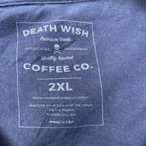 DEATH WISH 半袖 プリントTシャツ 2XL ネイビー ビッグサイズ クルーネック スケルトン 古着卸 アメリカ仕入 a605-6911_画像8