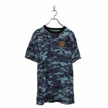 ROTHCO 半袖 プリント Tシャツ L カモフラ ブルー バックプリント クルーネック 古着卸 アメリカ仕入 a605-6942_画像1