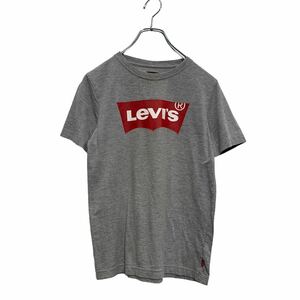 Levi's 半袖 ロゴTシャツ M 140～ キッズ グレー リーバイス クルーネック 古着卸 アメリカ仕入 a605-6932