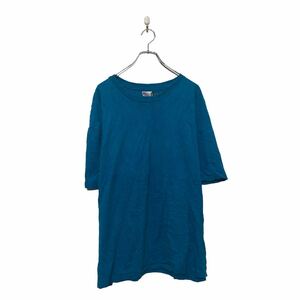 Hanes 半袖 Tシャツ ヘインズ XXL ブルー ビッグサイズ シングルステッチ クルーネック 古着卸 アメリカ仕入 a605-7000