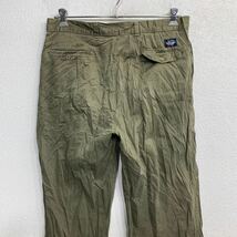 DOCKERS チノパン W36 ドッカーズ タックパンツ ビッグサイズ オリーブカーキ コットン USA製 古着卸 アメリカ仕入 2405-1037_画像6