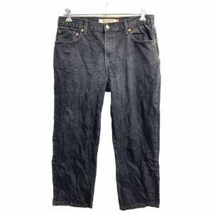 Levi's デニムパンツ W36 リーバイス リラックスフィット ビッグサイズ ブラック 古着卸 アメリカ仕入 2405-1090