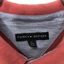 TOMMY HILFIGER 半袖 無地 ポロシャツ トミーヒルフィガー XL ピンク ビッグサイズ ワンポイントロゴ 古着卸 アメリカ仕入 a605-7086_画像7