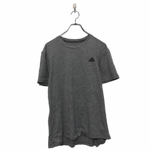 adidas 半袖 プリント Tシャツ アディダス ダークグレー M スポーツウェア クルーネック 古着卸 アメリカ仕入 a605-7100