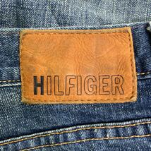 HILFIGER デニムパンツ W34 ヒルフィガー ボタンフライ ブーツカット インディゴ コットン メキシコ製 古着卸 アメリカ仕入 2405-1166_画像8