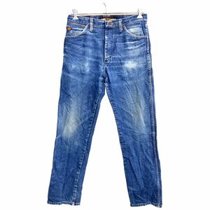 Wrangler カウボーイ ロングパンツ W33 ラングラー ブルー コットン メキシコ製 古着卸 アメリカ仕入 2405-1214