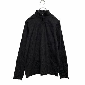 THE NORTH FACE 長袖 ハーフジップ フリース Tシャツ XL 160～ キッズ ブラック ロンT ロングTシャツ 古着卸 アメリカ仕入 a605-8134