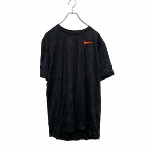 NIKE 半袖 ロゴTシャツ L ブラック ナイキ スポーツウェア ドライフィット 古着卸 アメリカ仕入 a605-8305