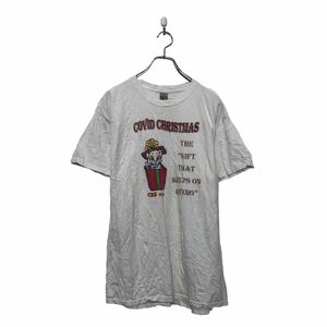 GILDAN 半袖 プリント Tシャツ ギルダン L ホワイト クルーネック 古着卸 アメリカ仕入 a605-8273