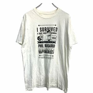 半袖 プリントTシャツ Ｍ～Lサイズくらい ホワイト 古着卸 アメリカ仕入 t2405-3361