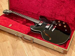 Epiphone Dot EB. Epiphone . точка . черное дерево . semi ..