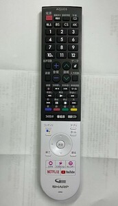 シャープ　４K液晶TV用リモコン　GB320SA　中古 正常動作品 ⑩