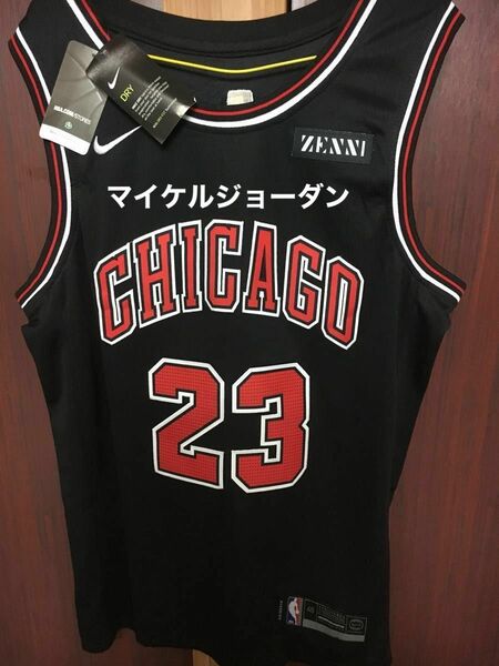 最新NBA #23 マイケルジョーダン ゴット 神 シカゴブルズ ナイキ ユニフォーム インポート 48サイズ　新品